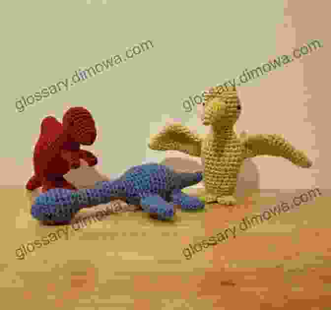 A Child Playing With A Crocheted Plesiosaurus, Immersing Herself In A World Of Prehistoric Imagination. Adorable Dinosaur Crochet Guide: Cute Dinosaur Amigurumi Patterns