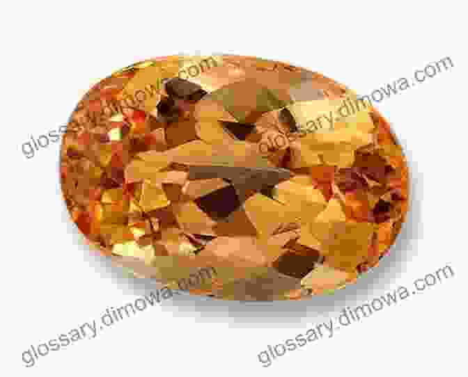 A Faceted Topaz Gemstone With A Golden Hue Birthday Flowers And Flower Language November Illustration Collection: Birthday Flower Drawn Without Draft In About 5 Minutes