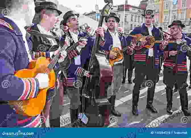 A Group Of Musicians Performing Traditional Croatian Music In A Picturesque Square. Croatia: Beneath The Surface (Travels With Tania 2)