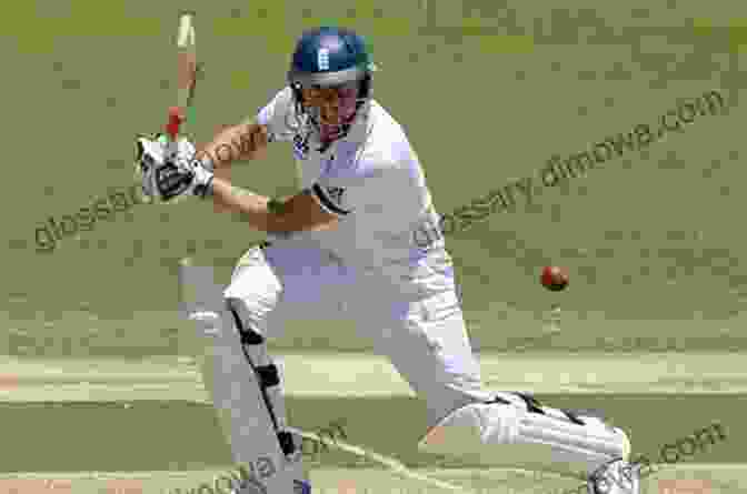 Gary Cox Batting For England Cricket Ball Gary Cox